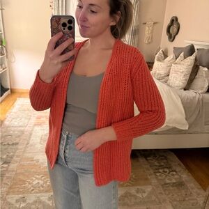 rag & bone Vibrant Coral Cardigan